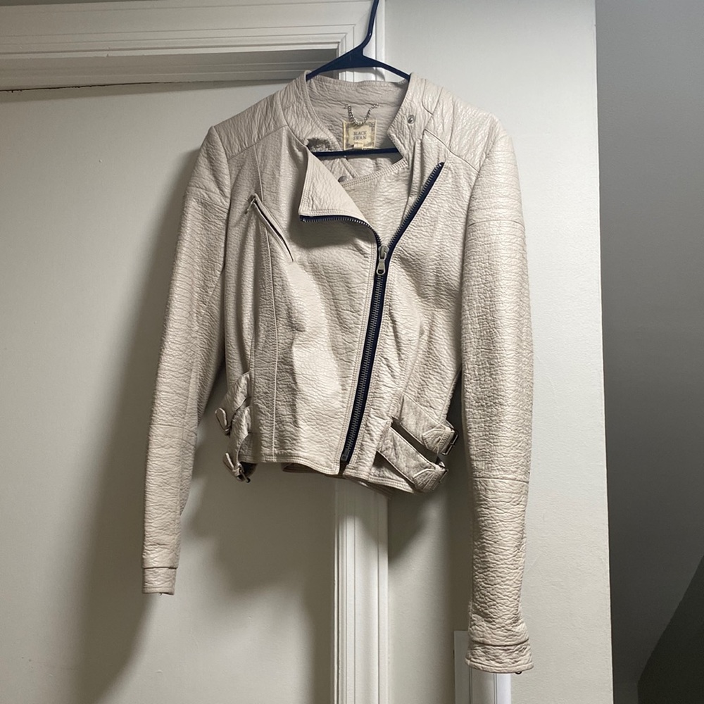 Black Swan Tan Bomber Jacket